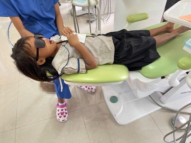 Dental students gaining hands-on experience in Cambodia