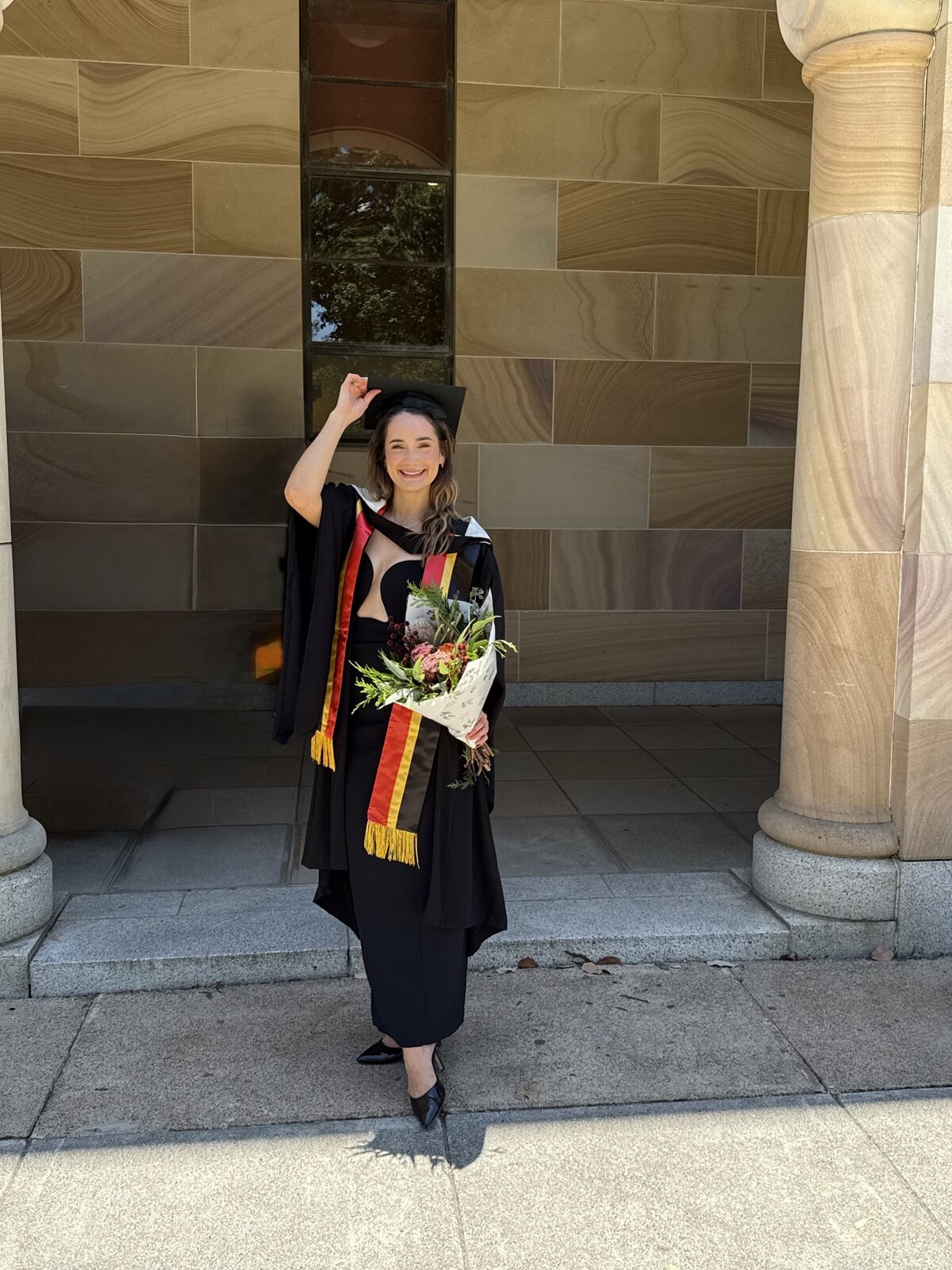 Tachae Douglas-Miller at her University of Queensland graduation